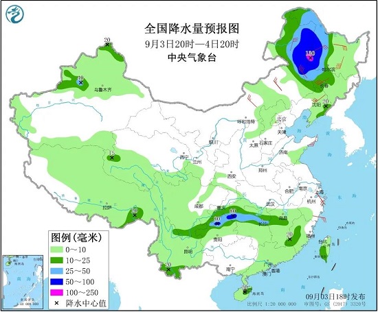 9月3日20时-4日20时